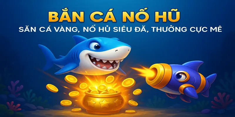 Người chơi tiêu diệt cá mập để mở hũ thưởng khủng