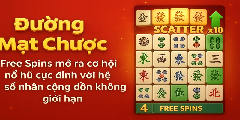 Free Spins mở ra cơ hội nổ hũ cực đỉnh với hệ số nhân cộng dồn không giới hạn