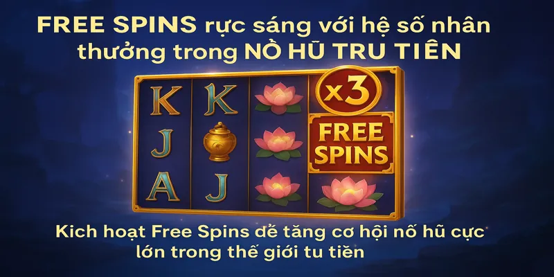 Kích hoạt Free Spins để tăng cơ hội nổ hũ cực lớn trong thế giới tu tiên