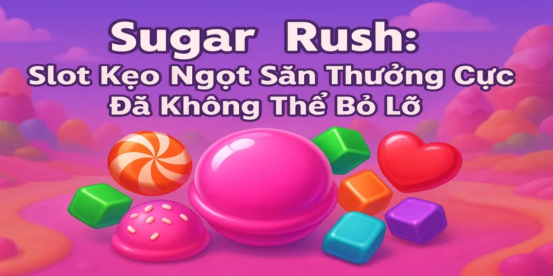 Sugar Rush cuốn người chơi vào thế giới kẹo ngọt rực rỡ và phần thưởng hấp dẫn