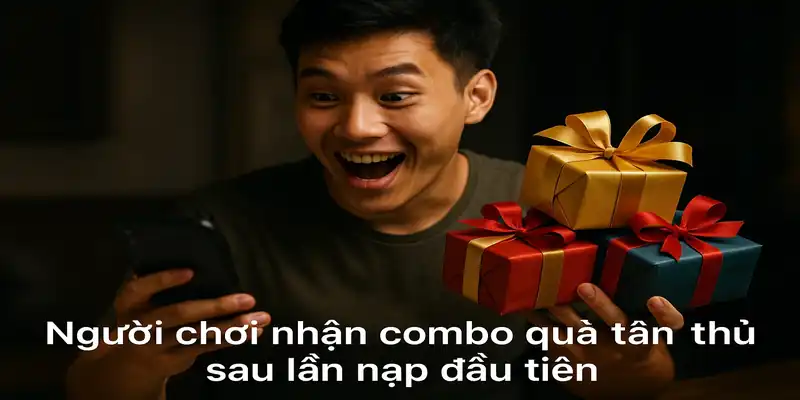 Người chơi nhận combo quà tân thủ sau lần nạp đầu tiên
