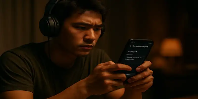 Người chơi gửi phản hồi lỗi qua trung tâm hỗ trợ kỹ thuật trong app