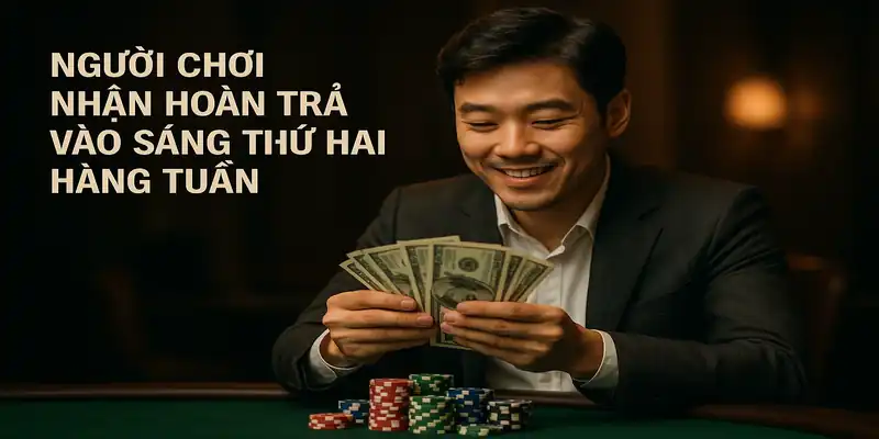 Người chơi nhận hoàn trả vào sáng Thứ Hai hàng tuần