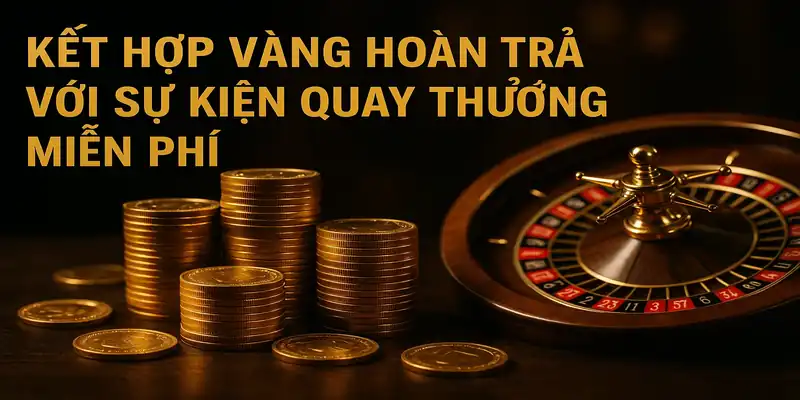 Kết hợp vàng hoàn trả với sự kiện quay thưởng miễn phí