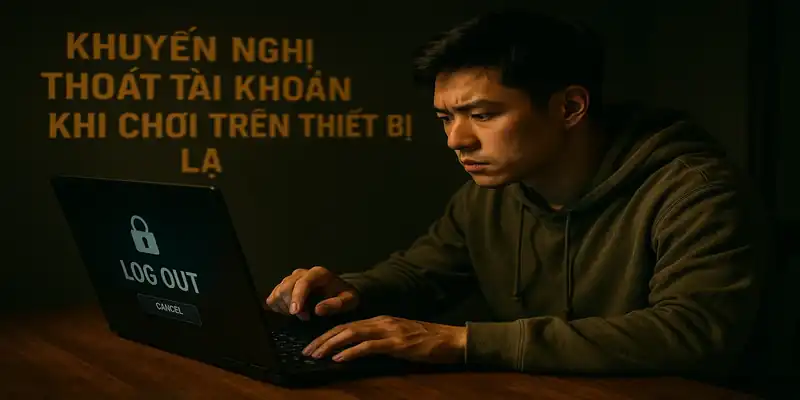 Khuyến nghị thoát tài khoản khi chơi trên thiết bị lạ